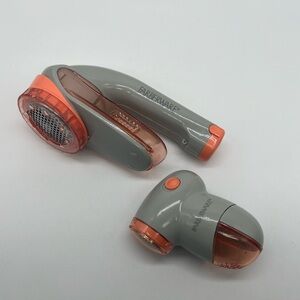FARBERWARE x2 Fabric Shaver Duo Gray Orange Big and Small Portable Travel